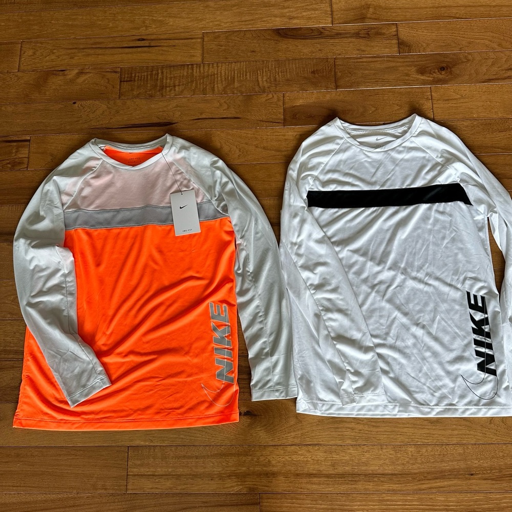 2 Nike Dri-fit shirts. Youth large